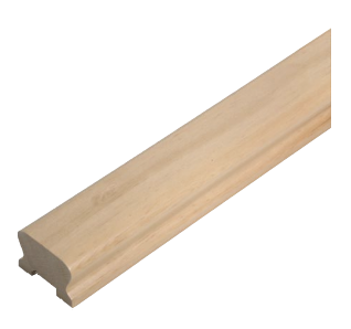 Hemlock LHR Handrail 2.4mtr 32mm groove with infill