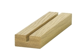 Oak Modern Baserail 13mm Groove For Iron Square End Spindles Inc Infill