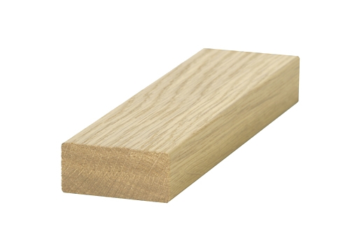 Oak Modern Baserail 2.4mtr Ungrooved For Glass