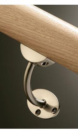 Fusion Brushed Nickel Wall Handrail Bracket