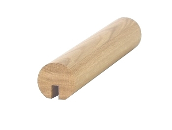 Oak Mopstick Handrail 3.0mtr 10mm x 25mm Groove For Glass Inc Infill