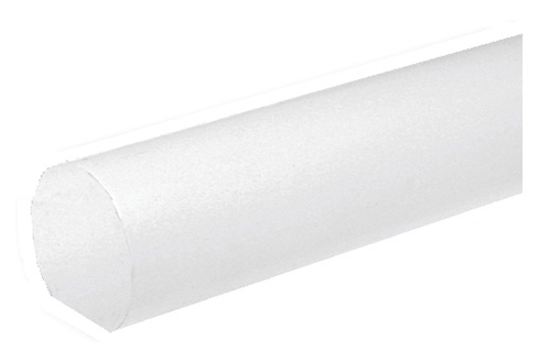 White Primed Mopstick Handrail 2.4mtr Ungrooved