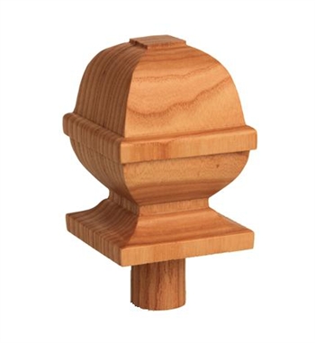 Ash Square Provincial Newel Cap 90mm