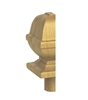 Oak Square Provincial Newel Half Cap 90mm