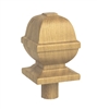 Oak Square Provincial Newel Cap 90mm