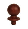 Dark Hardwood Ball Newel Cap 90mm