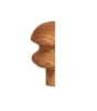 Ash Mushroom Newel Half Cap 90mm