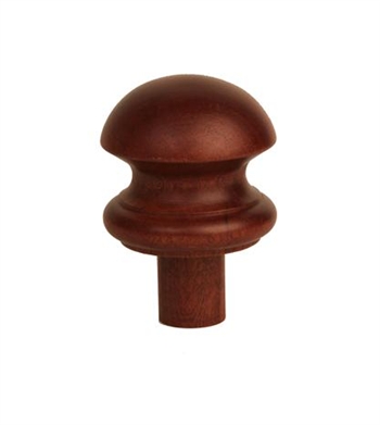 Dark Hardwood Mushroom Newel Cap 90mm