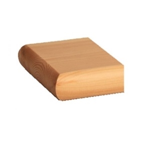 Pine Flat Newel Half Cap 95mm