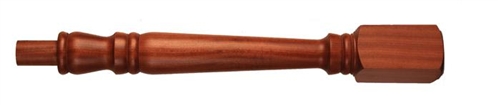Dark Hardwood Georgian Newel Post 160mm Head