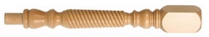 Hemlock Barley Twist Newel Post 160mm Head