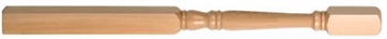 Hemlock Georgian Complete Newel Post 220mm Head