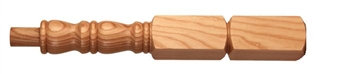 Ash Georgian Newel Post 415mm Head