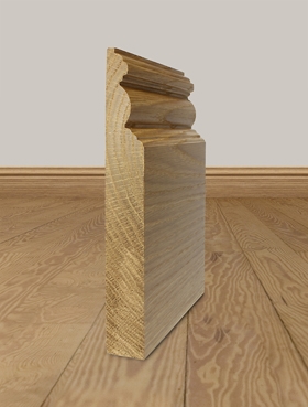 Solid Oak Skirting Board Profile 7