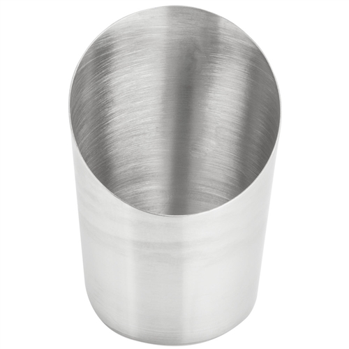 American Metalcraft French Fry Cup 12oz Angled SS - FFCS45