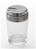 American Metalcraft Shaker, 6oz, SS Dial Top, Glass Clear - GLADT6