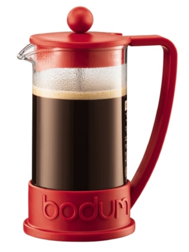 French Press, 3 Cup Coffee Maker, Red - 10948-294 by Bodum