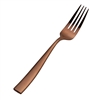 Bon Chef Manhattan European Dinner Fork, 8-3/8", 18/10 Stainless Steel, PVD Coated, Rose Gold, Matte Finish - S3017RGM