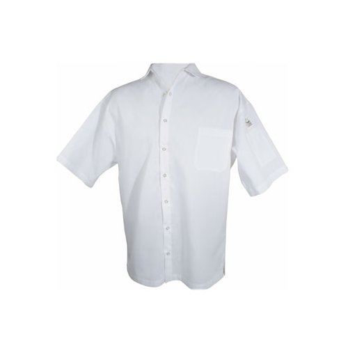 Chef Shirt, Unisex Half Sleeve - White - Medium, CS006WH-M by Chef Revival .