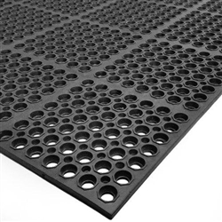Floor Mat, VIP-Lite, Anti-fatigue And Anti-slip, 39" x 29" x 1/2" - Black, 2521-C3 by Cactus Mat.