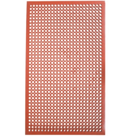 Floor Mat, VIP-Topdek Junior With Molded Bevel Edge, 36" x 60" x 1/2" - Red, CACT2530-R5 by Cactus Mat.