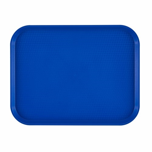 Fast Food Tray, Navy Blue, 10" X 14", 1014FF-186 by Cambro.