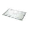Food Pan Cover, Full Size Notched With Handle - Clear, 10CWCHN135 by Cambro.