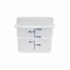 Food Container, 12 qt, White "CamSquare Poly", 12SFSP148 by Cambro.