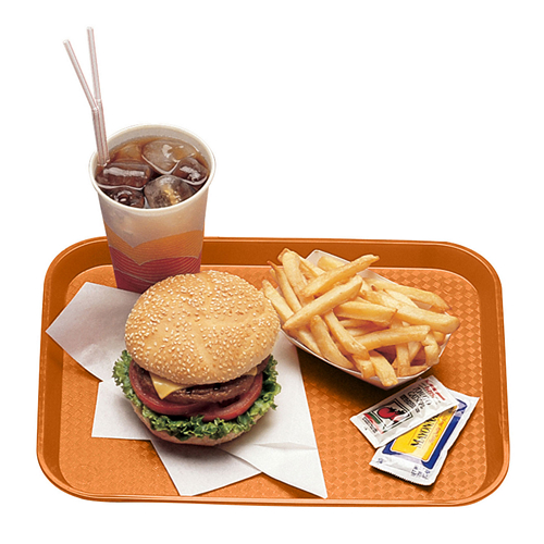 Fast Food Tray, Orange, 14" X 18"