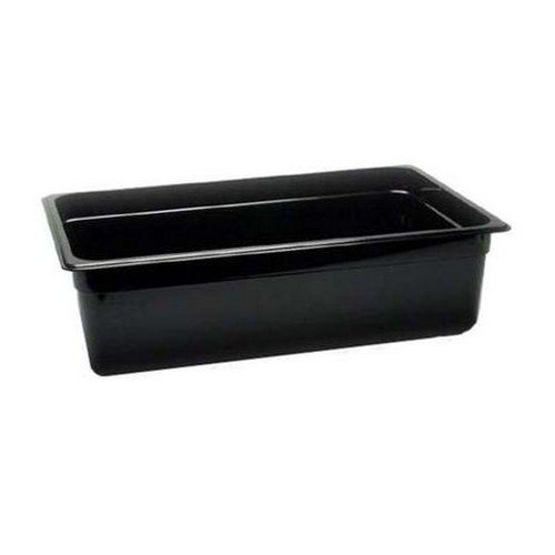 Cold Food Pan, Plastic - Full Size 6" Deep - Black, 16CW110 by Cambro.