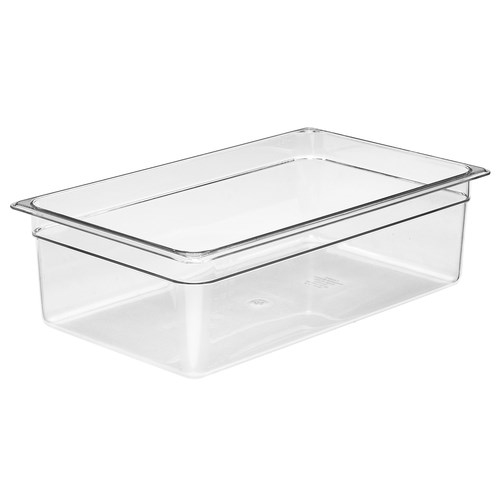 Cold Food Pan, Plastic - Full Size 6" Deep - Clear , 16CW-135 by Cambro.