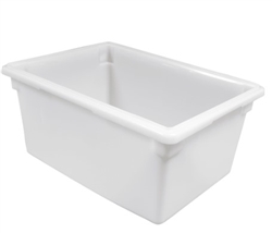 Food Storage Box, Poly-White 18" x 26" x 12" - 182612P148 by Cambro.