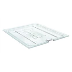 Food Pan Cover, Half Size Notched With Handle - Clear, 20CWCHN135 by Cambro.