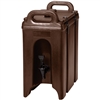 Beverage Dispenser, Insulated Plastic 2 1/2 Gal, Dark Brown- 250LCD131 by Cambro.
