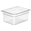 Cold Food Pan, Plastic - Half Size 6" Deep - Clear, 26CW-135 by Cambro.