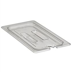 Food Pan Cover, Third Size Notched With Handle - Clear, 30CWCHN135 by Cambro.
