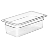 Cold Food Pan, Plastic - Third Size 4" Deep - Clear, 34CW-135 by Cambro.
