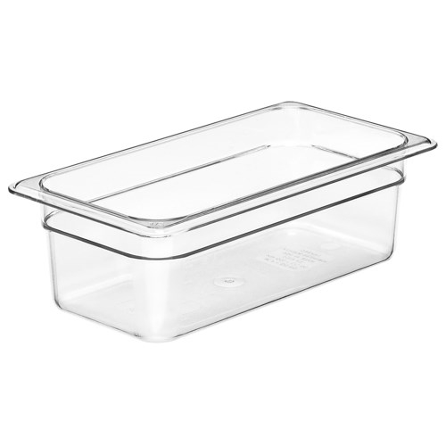 Cold Food Pan, Plastic - Third Size 4" Deep - Clear, 34CW-135 by Cambro.