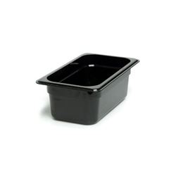 Cold Food Pan, Plastic - Fourth Size 4" Deep - Black, 44CW110 by Cambro.