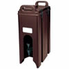 Beverage Dispenser, Insulated Plastic 4 3/4 Gal, Dark Brown, 500LCD131 by Cambro.