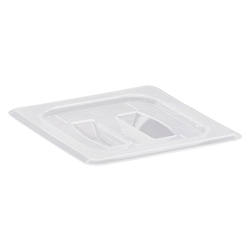 Food Pan Cover, 1/6 W/ Handle Translucent