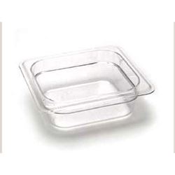 Cold Food Pan, Plastic - Sixth Size 2 1/2" Deep - Clear, 62CW135 by Cambro.
