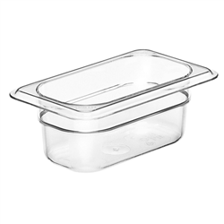 Cold Food Pan, Plastic - Ninth Size 2 1/2" Deep - Clear, 92CW135 by Cambro.