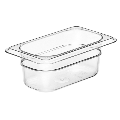 Cold Food Pan, Plastic - Ninth Size 2 1/2" Deep - Clear, 92CW135 by Cambro.