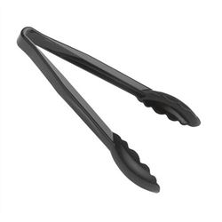 Tong, Scallop Grip 9" - Black, 9TGS-110 by Cambro.