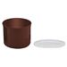 Crock, 1.2 qt Plastic With Lid - Reddish Brown, CP12195 by Cambro.