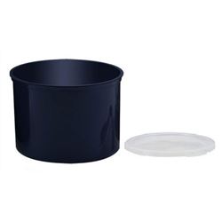 Crock, 2.7 qt Plastic With Lid - Black, CP27110 by Cambro.