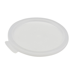 Crock Lid, Round, Snap-On, Plastic, Fits Colored Cp12 Crock, White, NSF