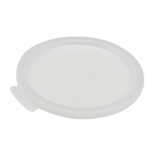 Crock Lid, Round, Snap-On, Plastic, Fits Colored Cp15 & Cp27 Crocks, White, NSF