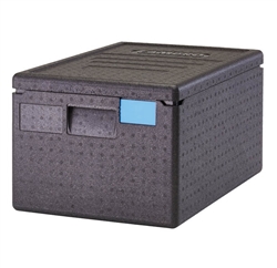 Food Pan GoBox, Insulated Transport Black- EPP180SW110 by Cambro.